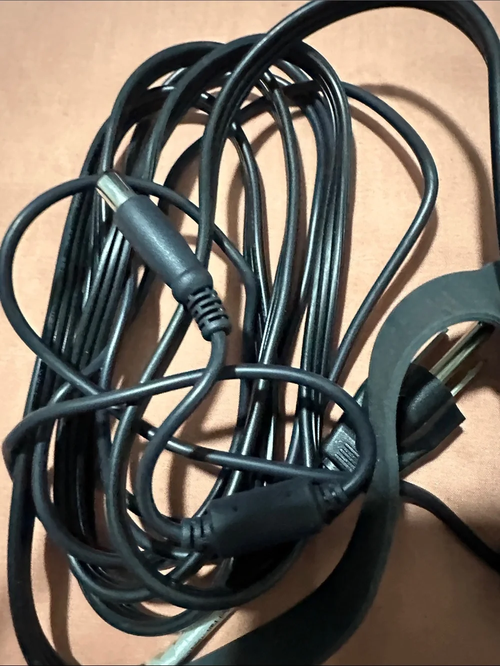 Dell Black AC Power Adapter with Attached Cable